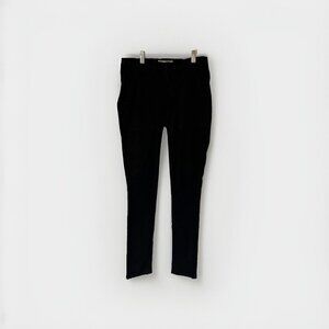 The GREAT Womens Pants Black Twill Fine Wale Skinny Cargo Pocket Utility Sz 25